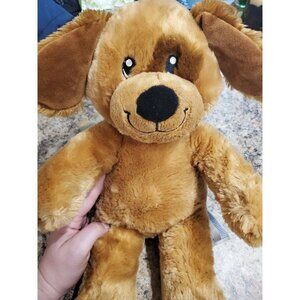 Build A Bear Brown Tan Dog 14" Plush Spot On Eye Stuffed Animal Soft